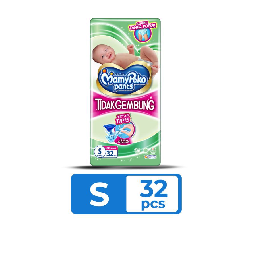 Mamypoko Tidak Gembung Pants Diapers S32 1pack