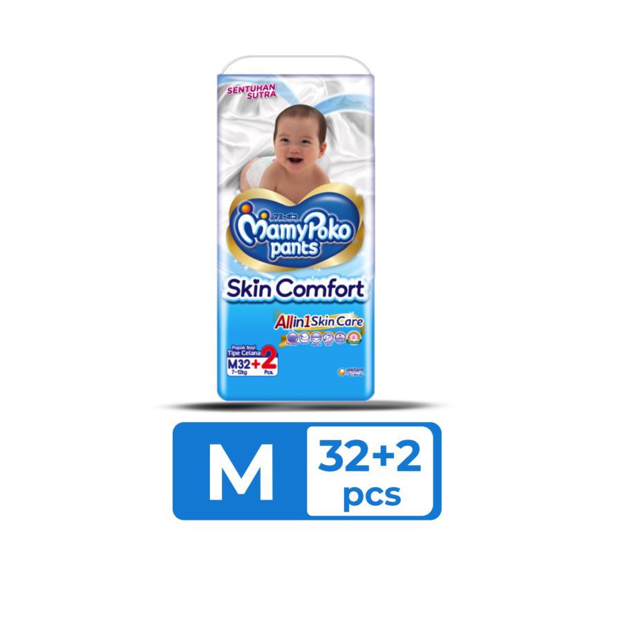 MamyPoko Skin Comfort M32+2 Pants 1pack
