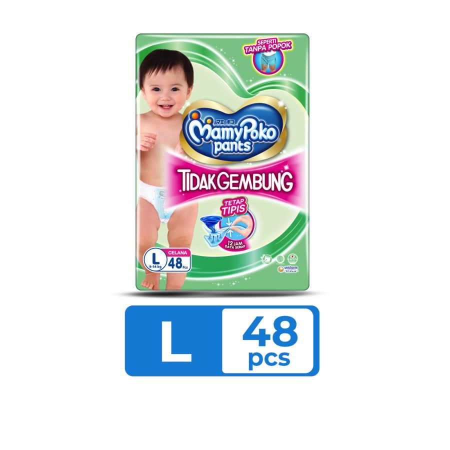 Mamypoko Tidak Gembung Pants Diapers L48 1pack