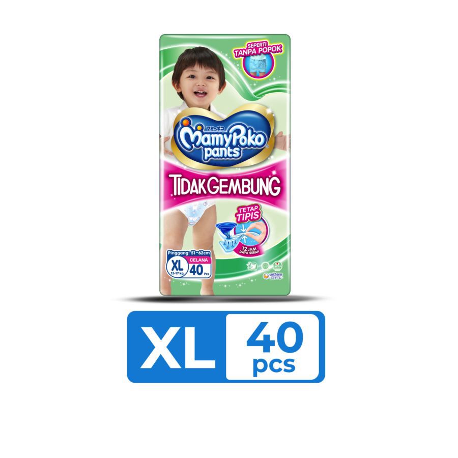 Mamypoko X-tra Kering Tidak Gembung XL40 Pants Diapers 1pack