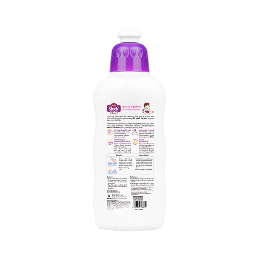 Sleek Baby Bottle, Nipple & Accessories Cleanser Perawatan Aksesoris Bayi Botol 500ml