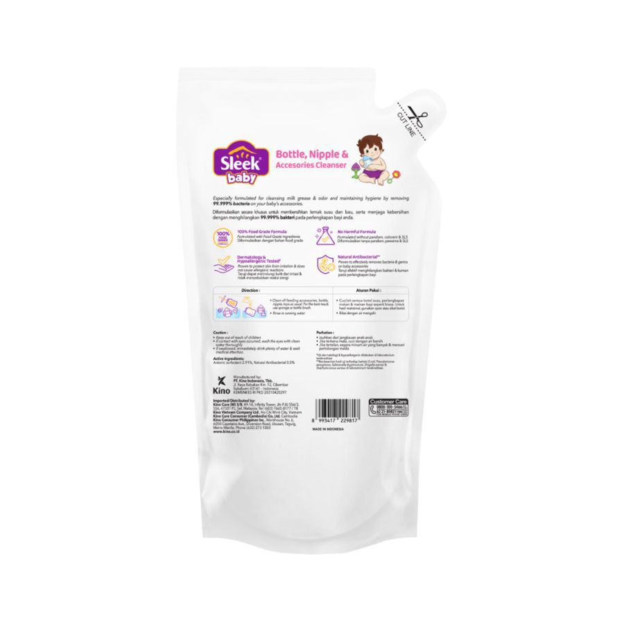 Sleek Baby Bottle, Nipple & Accessoris Cleaner Pembersih Aksesoris Bayi 900ml
