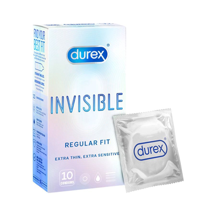 Durex Invisible Extra Thin Kondom Pria 10sachet