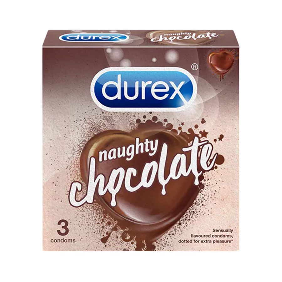 Durex Naughty Chocolate Kondom Gerigi Pria 3sachets