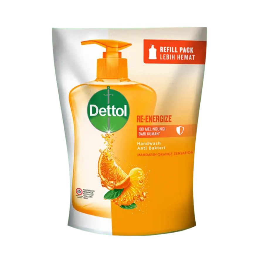 Dettol Re-energize Mandarin Orange Sensation Antibakteri Sabun Cuci Tangan 200gram