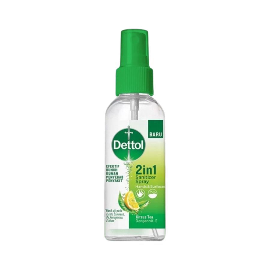 Dettol 2in1 Citrus Tea Hand Sanitizer & Surface Spray 50ml