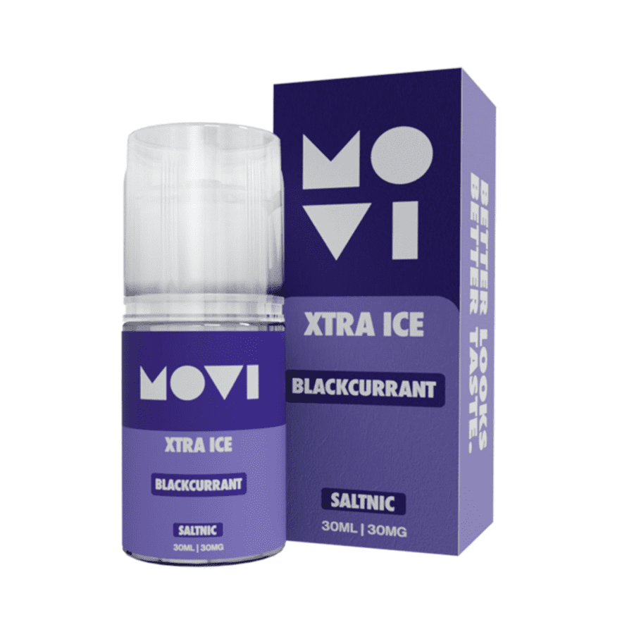 Movi Xtra Ice Blackcurrant Saltnic Liquid By Ice Series Rokok Elektrik