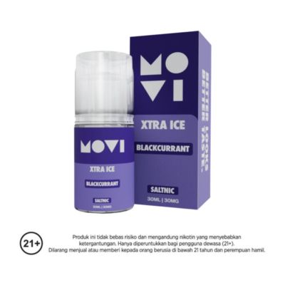 Movi Xtra Ice Blackcurrant Saltnic Liquid By Ice Series Rokok Elektrik