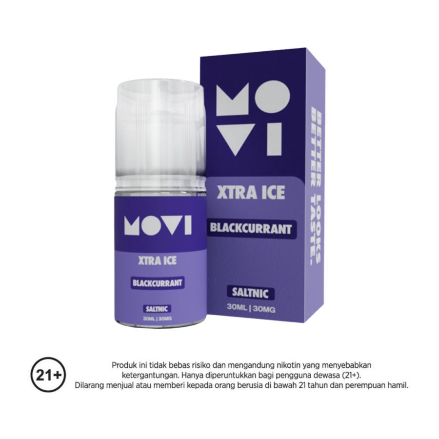 Movi Xtra Ice Blackcurrant Saltnic Liquid By Ice Series Rokok Elektrik