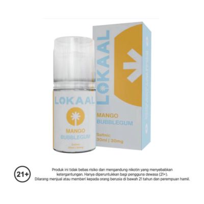 Lokaal Mango Bubblegum Saltnic E-Liquid Rokok Elektrik 30mg