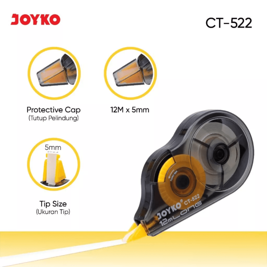 Joyko Correction Tape CT-522 12 M x 5 mm