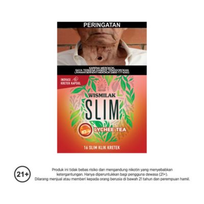 Wismilak Slim Klik Lychee Tea Kretek Rokok Batang