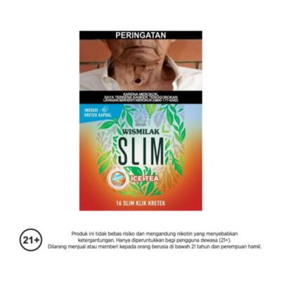 Wismilak Slim Klik Ice Tea Kretek Rokok Batang