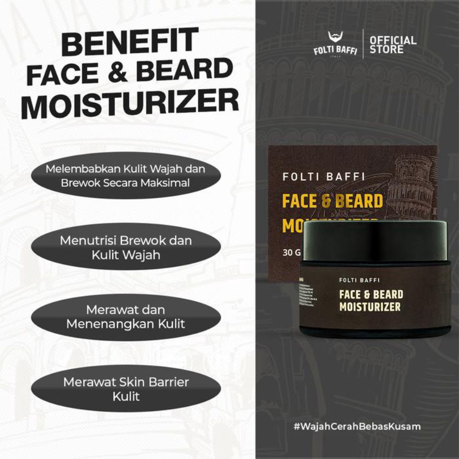 Folti Baffi Face And Beard Men Moisturizer 30gram