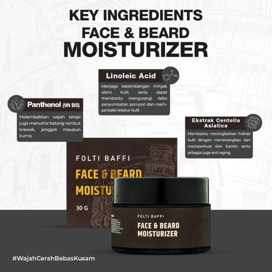 Folti Baffi Face And Beard Men Moisturizer 30gram