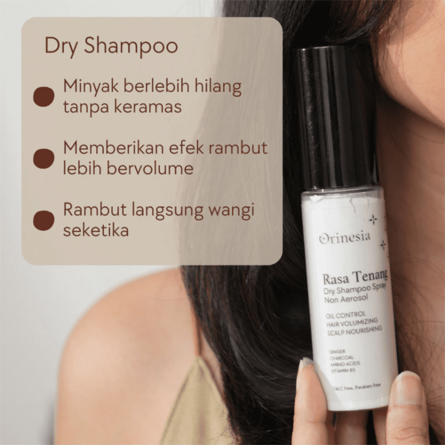 Orinesia Rasa Tenang Non Aerosol Dry Shampoo Spray 32gram