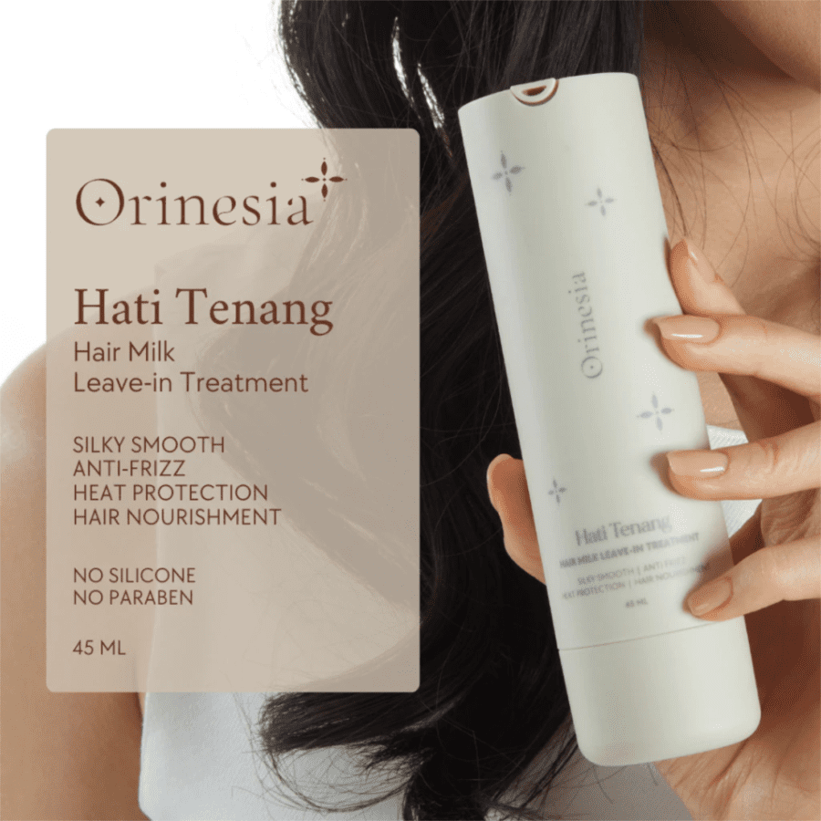 Orinesia Hati Tenang Hair Milk Leave in Treatment Perawatan Rambut 45ml