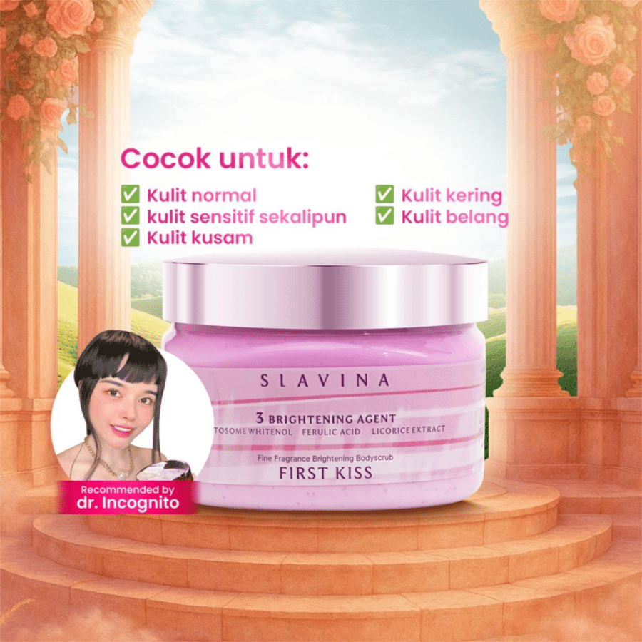 Slavina First Kiss Body Scrub 300gram