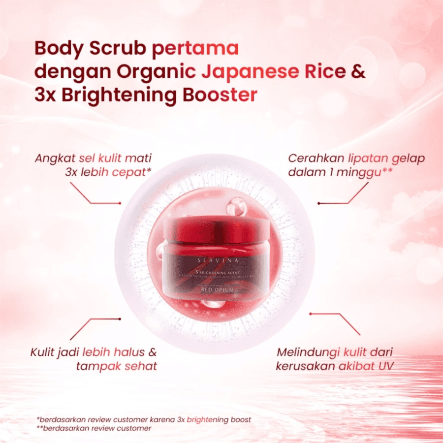 Slavina Red Opium Body Scrub 300gram