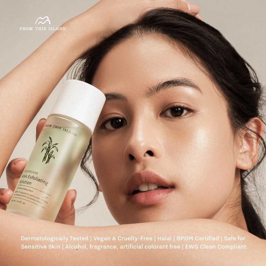 From This Island Sugarcane AHA Exfoliating Solution Toner Wajah 100ml