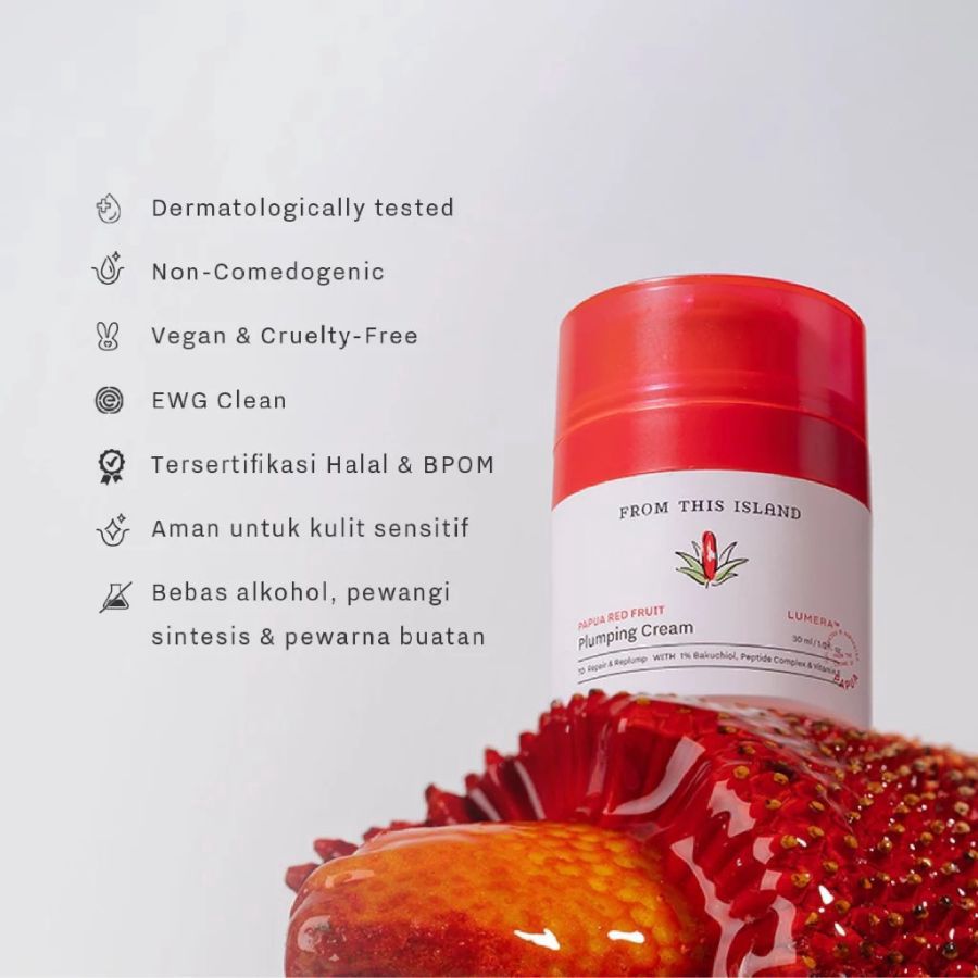 From This Island Plumping Cream Papua Red Fruit Pelembab Wajah 30ml