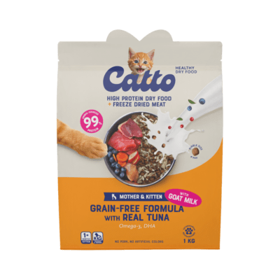 Catto Grain Free Tuna Mother and Kitten Makanan Kucing Kering