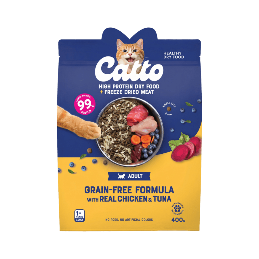 Catto Grain Free Chicken & Tuna Adult Makanan Kucing Kering