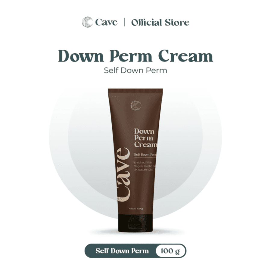 Cave Down Perm Cream Penata Rambut 100gram