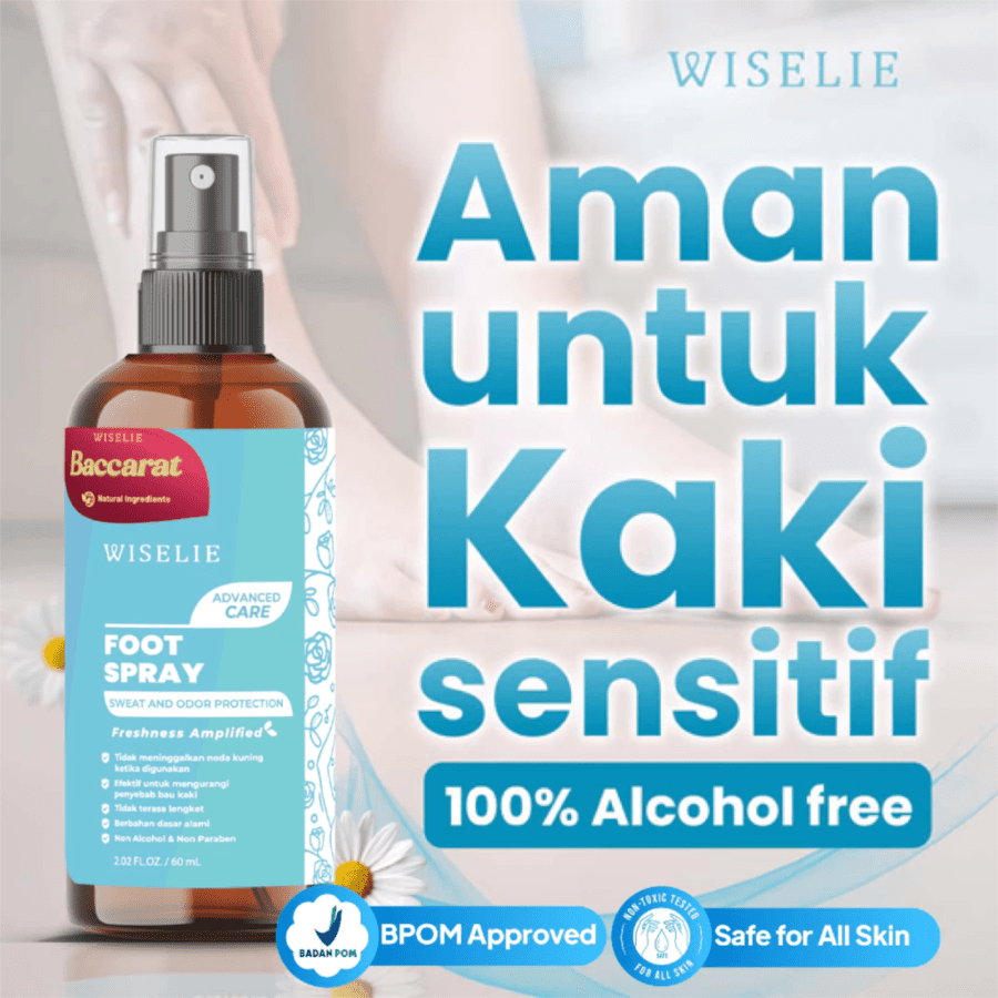Wiselie Sweat and Odor Protection Baccarat Foot Spray 60ml