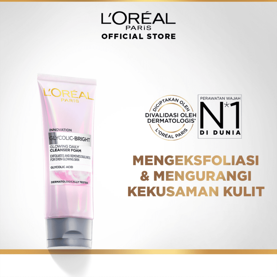L'Oreal Paris Glycolic Bright Glowing Daily Cleanser Foam 50ml