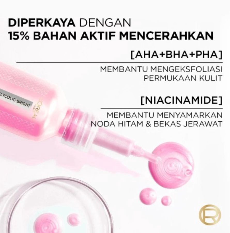 LOREAL Paris Glycolic Bright Exfoliant Peel 25ml