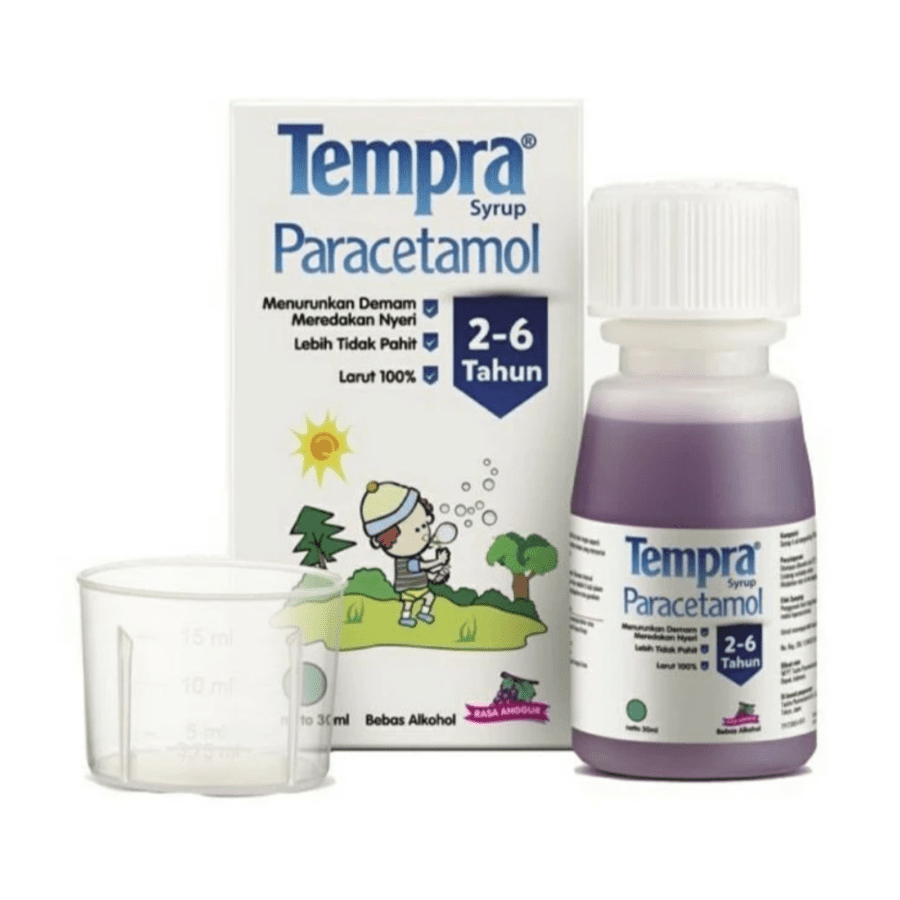 Tempra Syrup Anggur 2-6 Tahun Paracetamol Anak 30ml