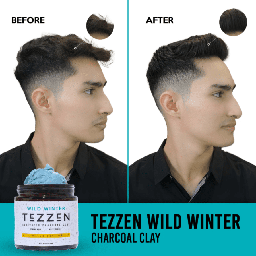 Tezzen Wild Winter Activated Charcoal Clay Pomade (Limited Edition) 100gram