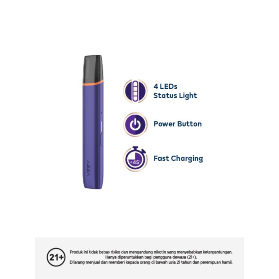 Veev One by Iqos Elite Electric Purple Rokok Elektrik 1pcs