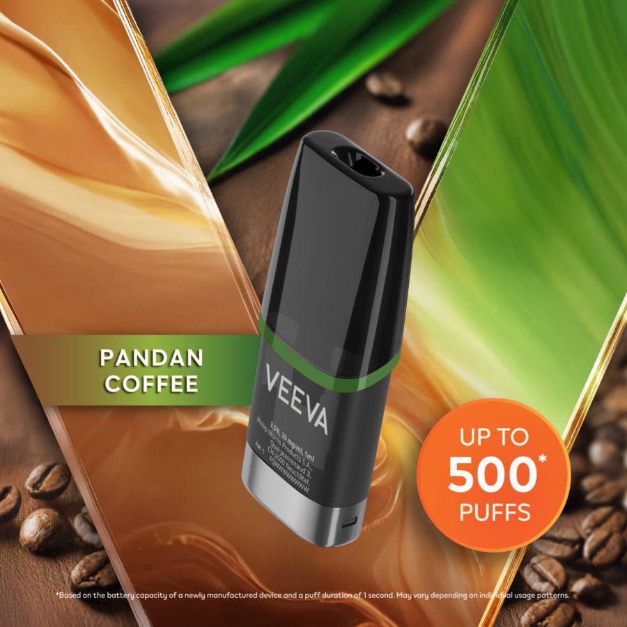 VEEVA Pandan Coffee 3.5% Rokok Elektrik 1ml