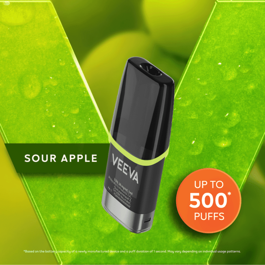 VEEVA Sour Apple 3.5% Rokok Elektrik