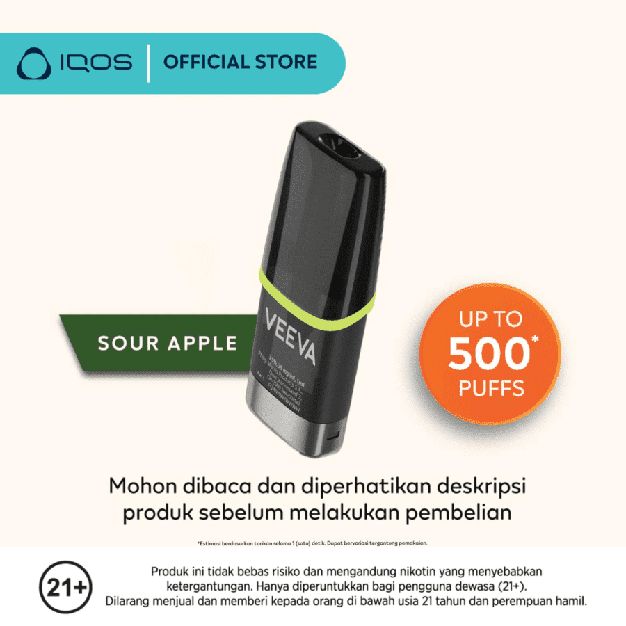 VEEVA Sour Apple 3.5% Rokok Elektrik