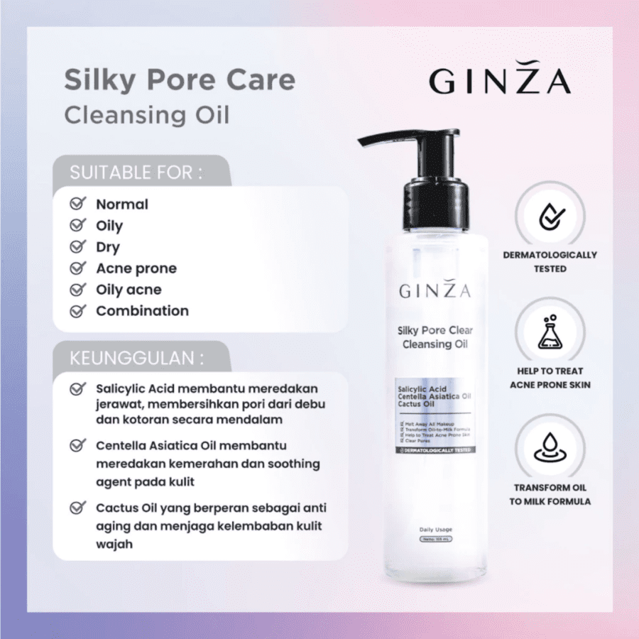 Ginza Sily Pore Clear Cleansing Oil 155ml