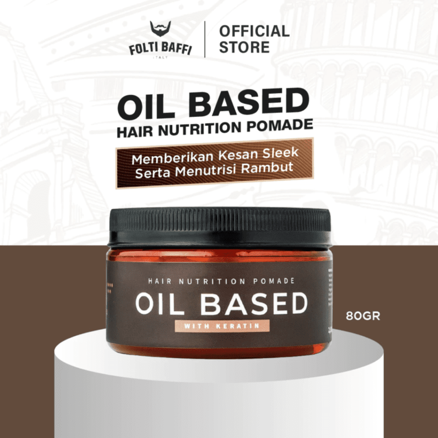 Folti Baffi Oil Base Hair Nutrition Pomade 80gram