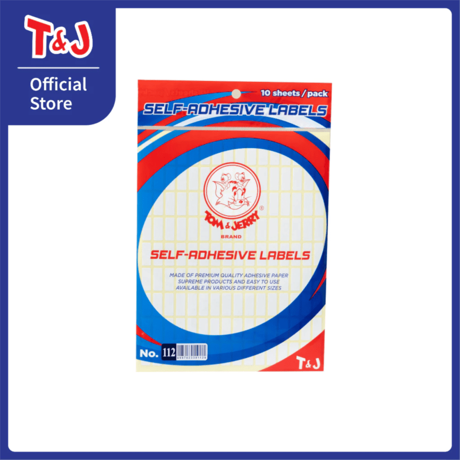 Tom & Jerry Labels No. 112 Self Adhesive Labels 10 Lembar 1pack