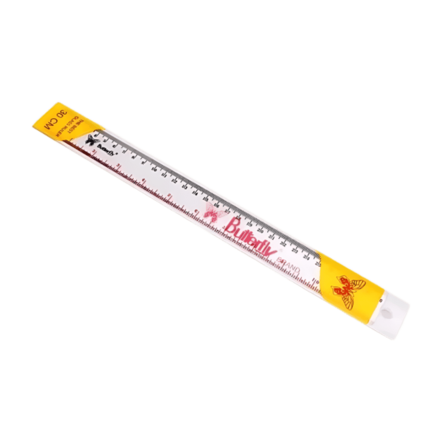 Butterfly Classic Clear Penggaris 30 cm 1pcs