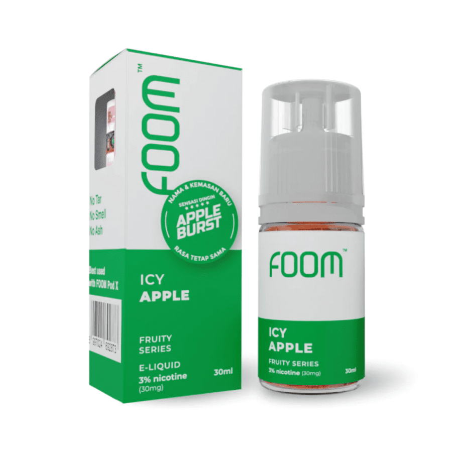 Foom Liquid Icy Apple Rokok Elektrik