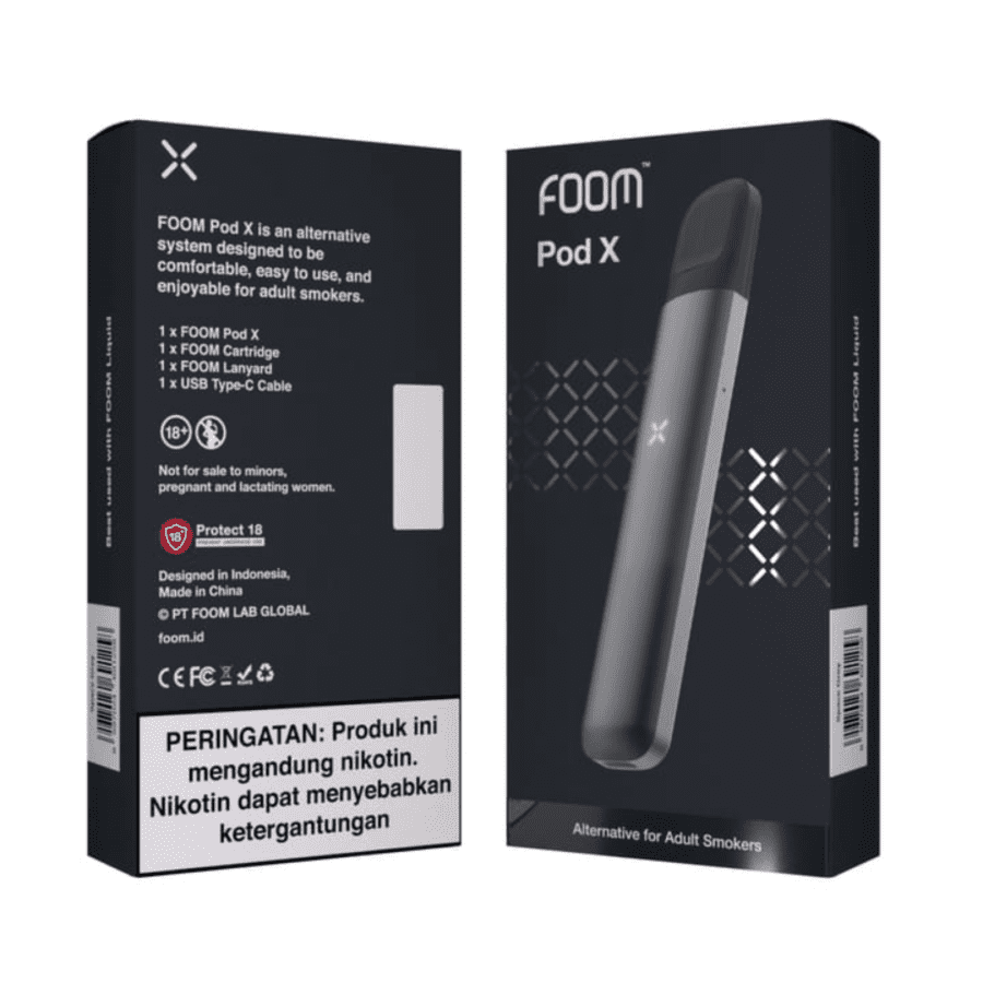 Foom Pod X Space Gray Rokok Elektrik