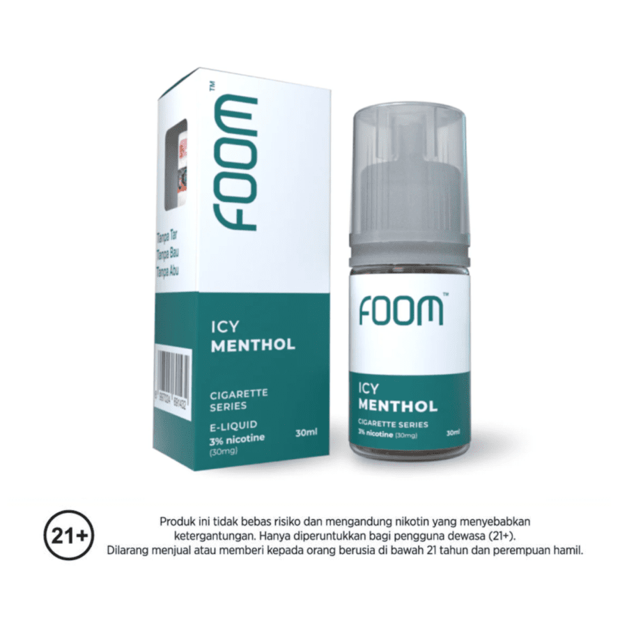 Foom Liquid Saltnic Icy Menthol Rokok Elektrik 30ml