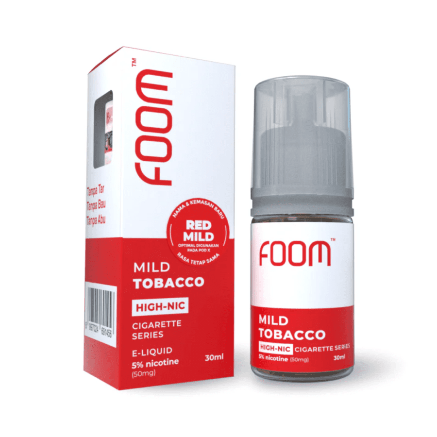 Foom Liquid Saltnic Mild Tobacco Rokok Elektrik