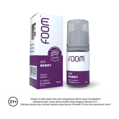 Foom Liquid Saltnic Icy Berry Rokok Elektrik
