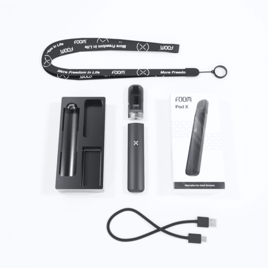Foom Pod X Absolute Black Rokok Elektrik