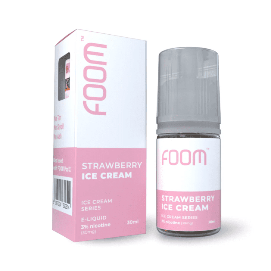 Foom Liquid Strawberry Ice Cream Rokok Elektrik