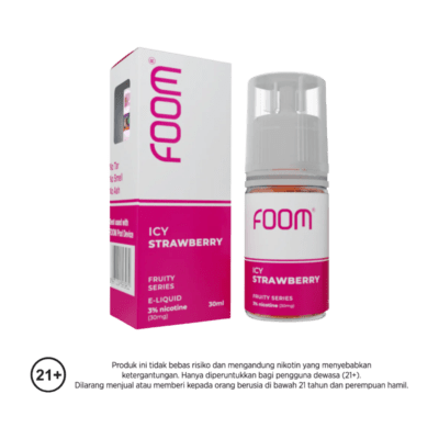 Foom Liquid Icy Strawberry Rokok Elektrik