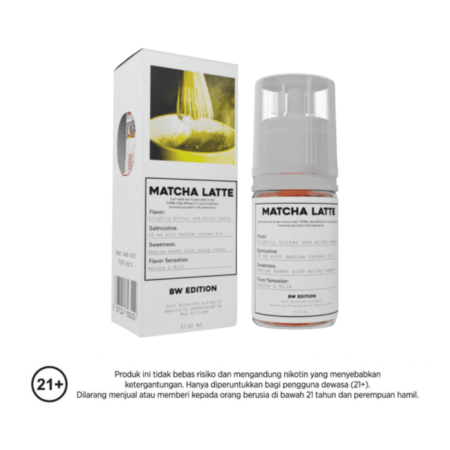 Foom Liquid Saltnic Matcha Latte Rokok Elektrik